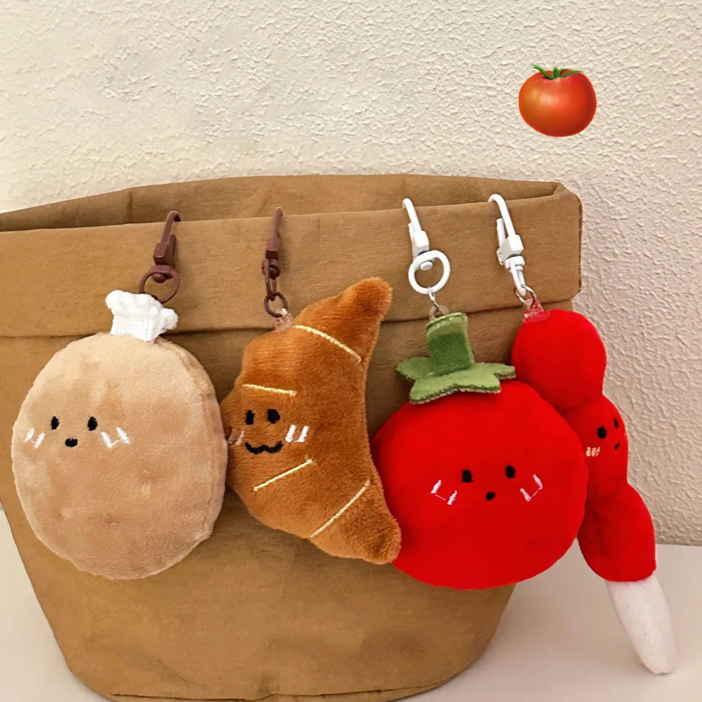 Cute Cartoon Vegetable Bread Doll Pendant for Girls Plush Doll Pendant 251110