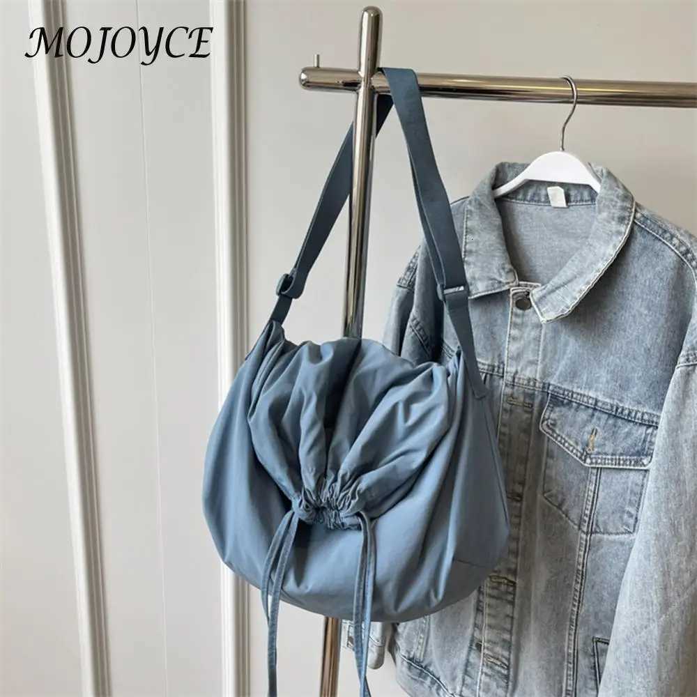 Women Drawstring Shoulder Bag Lightweight Crossbody with Adjustable Strap Ideal for Shopping and Outdoor ActivitiesT251110