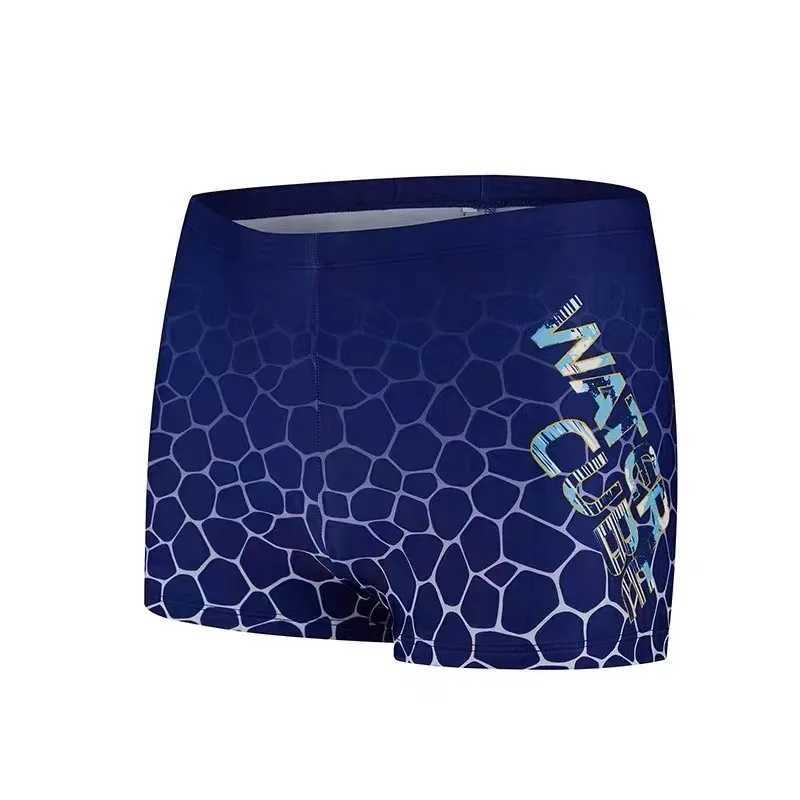 Large mens swimming trunks teenagers swimming shorts beach wear spa hot spring surfing moisture-proof swimwear boxerW250410