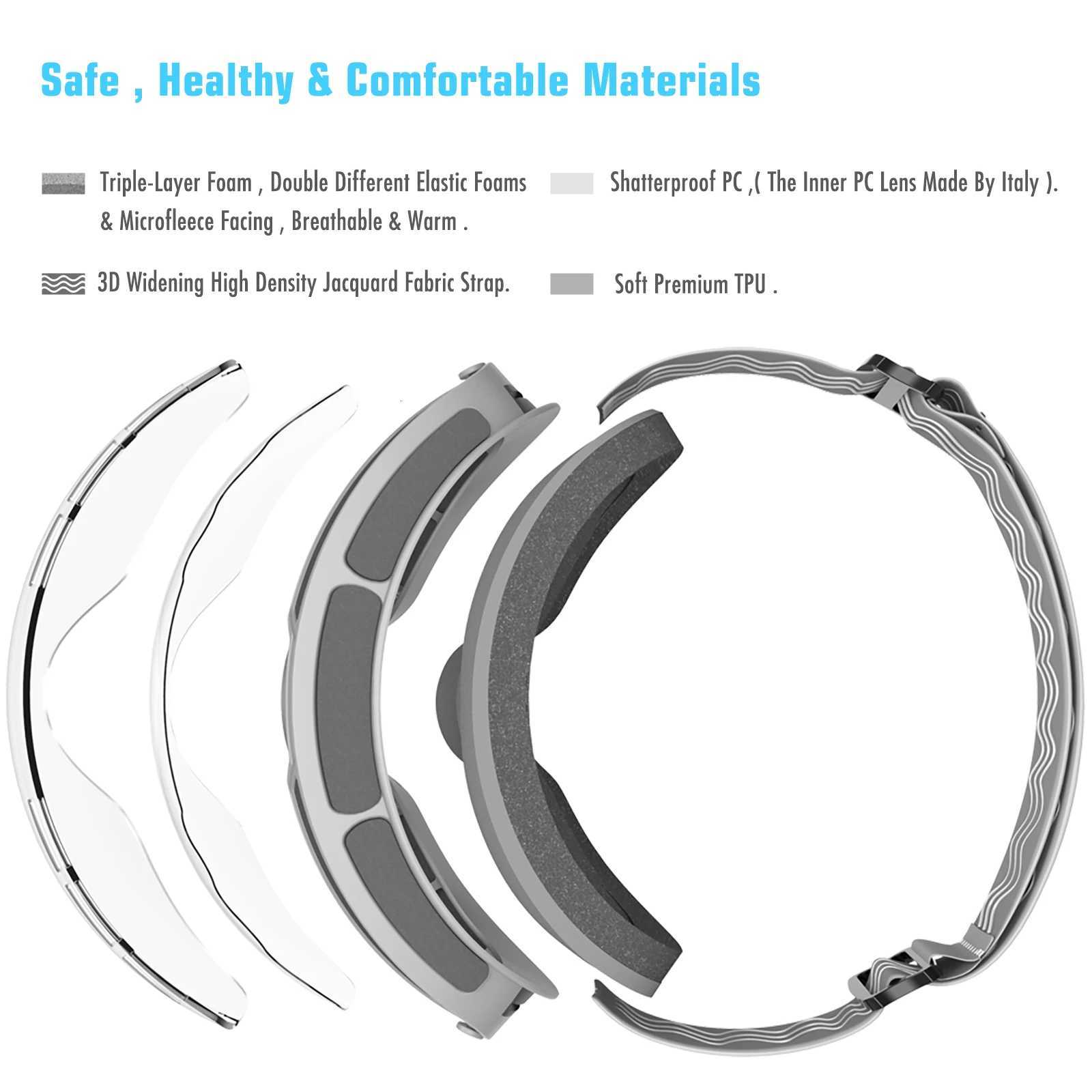 COPOZZ 4-15 years old Kids Ski Goggles Anti-fog Children Snowboard Goggles Double UV400 Skiing Mask Glasses with Cartoon Straps K251110