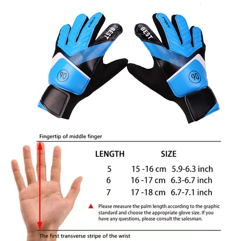 1 Pair Football Goalkeeper Gloves Latex Antislip Goalkeeper Gloves Wearresistant Breathable Sports Gloves 251103