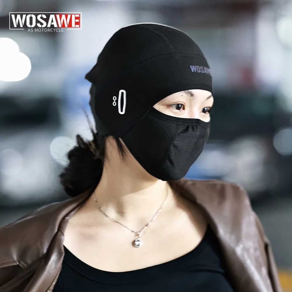 WOSAWE Cold Weather Motorcycle Balaclava Face Mask for Men Windproof Thermal Winter Scarf Ski Mask Women Warmer Hood for Cycling S251110