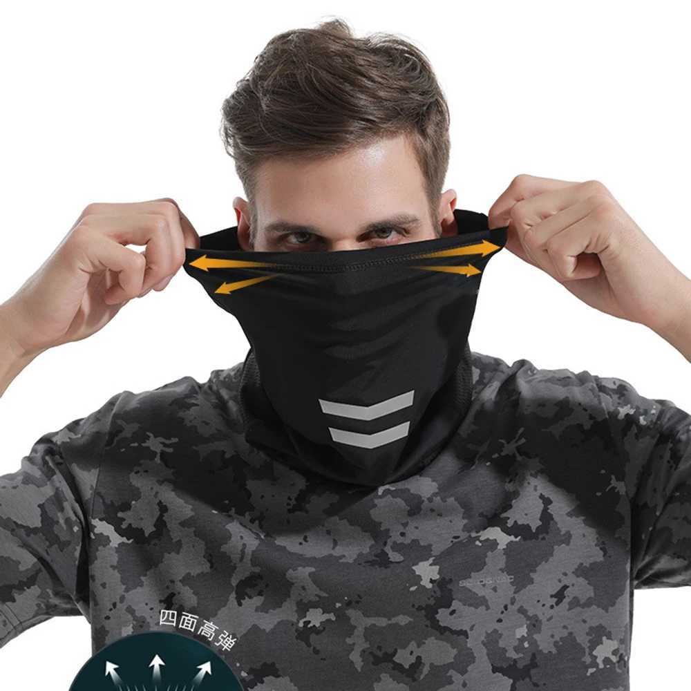 Summer Cycling Mask Camping Neck Cover Hiking Reflective Strip Breathable Adjustable Cool Motorcycle Sun Protection Men Women S251110