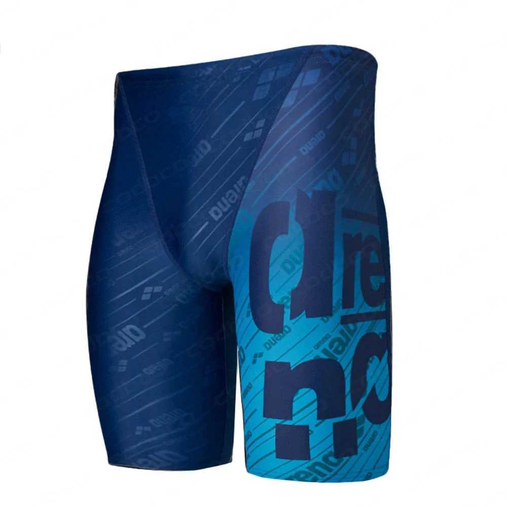New Summer Mens Swimming Jammer Sports Training Swimsuit Shorts Swimming Relay Beach Surfing Jammer Tight Shorts Quick Drying SwimsuitW250410