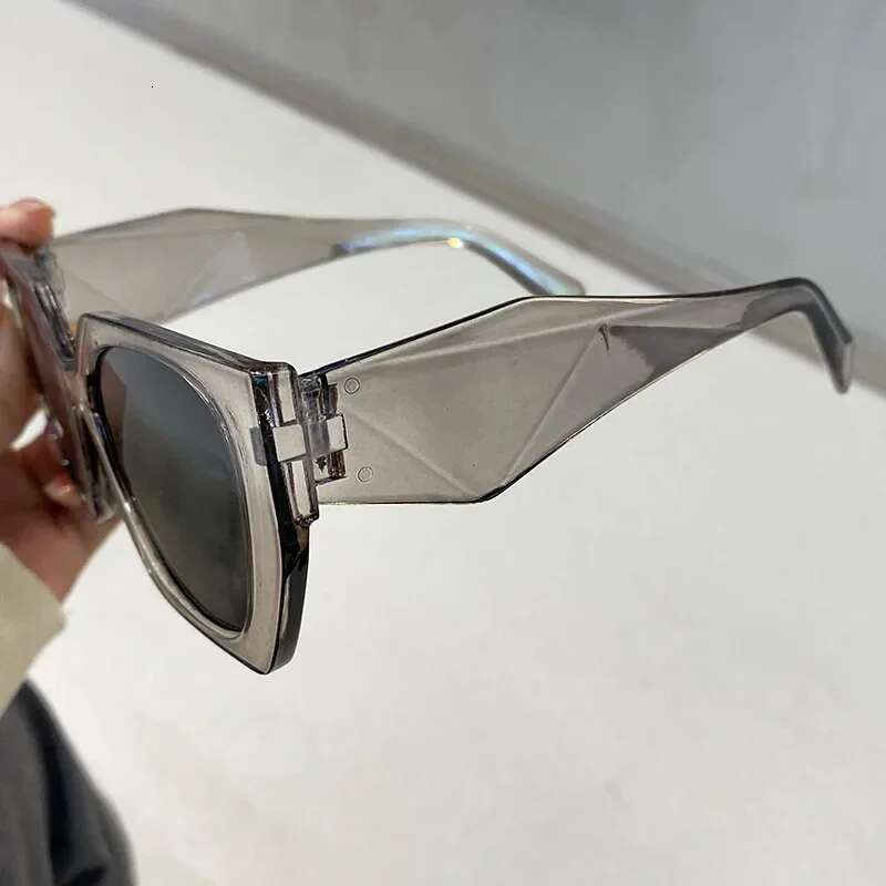 Vintage Brand Designer Polygon Sunglasses Women For Men Fashion Sun Glasses Trendy Punk Ladies Orange Big Shades