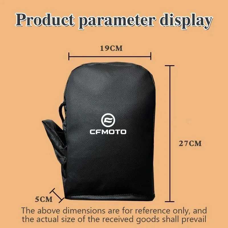 for CFmoto Waterproof Motorcycle Handlebar Muffs Hand Protector Winter Windproof Thicken Warm Thermal Mobile Handle Bar Gloves S25118