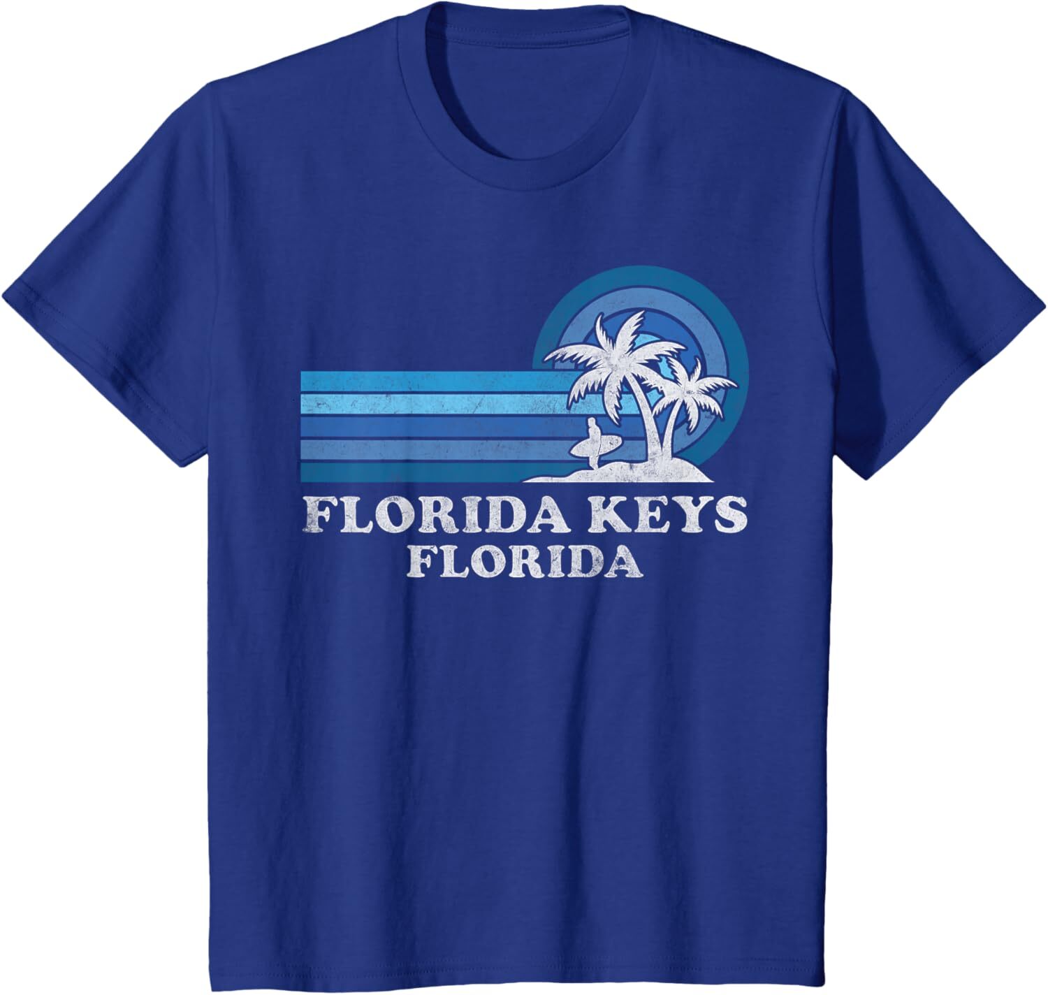 T shirt for Mens Florida Keys Beach Florida Vintage Family Summer Vacation Graphic Tee Casual Tops Clothes Short sleeve cool