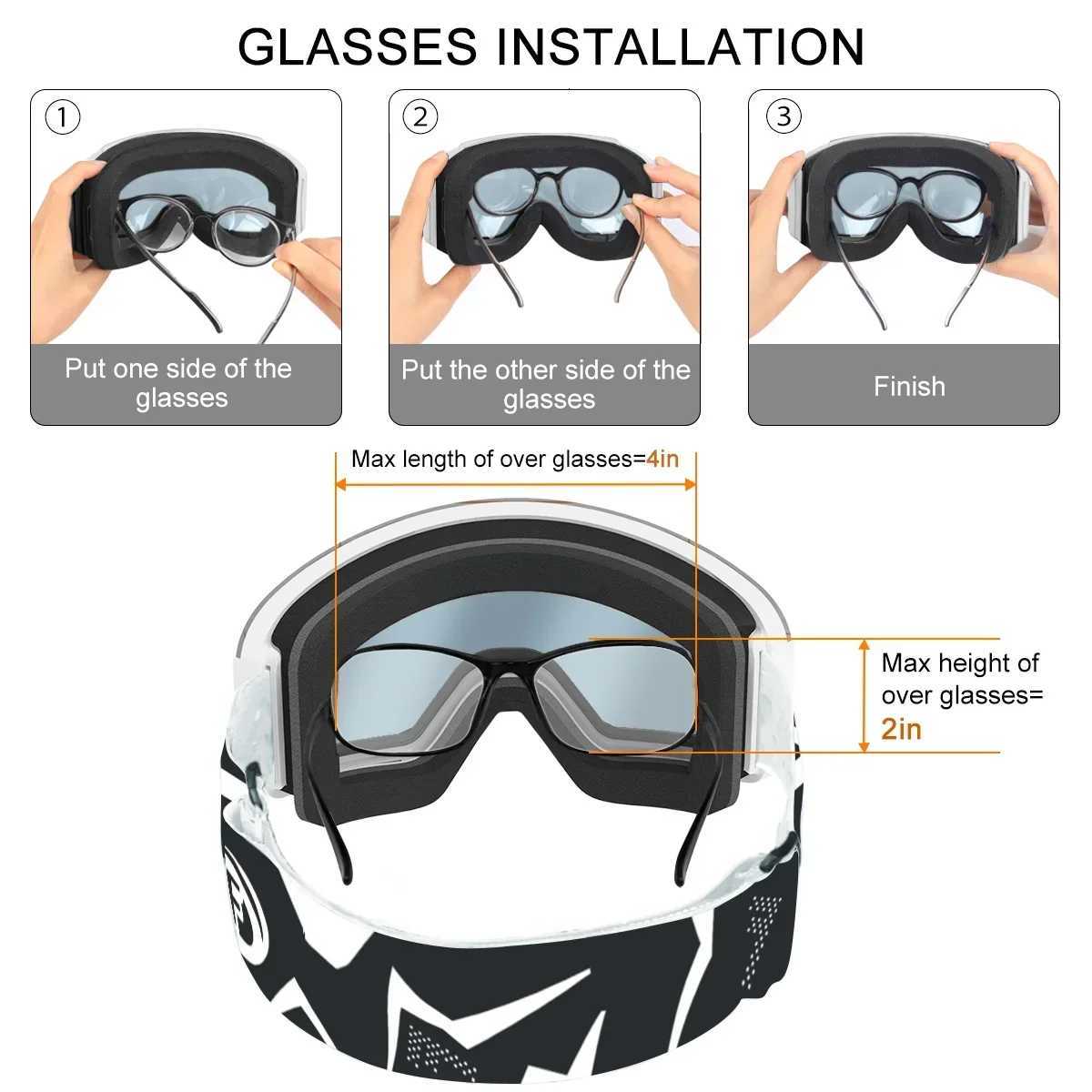 Findway Adult Ski Goggles Anti-Fog Ski Goggles Cylindrical Anti-Fog Snow Goggles UV Protection Snowboard Goggles For Men /Women K251110