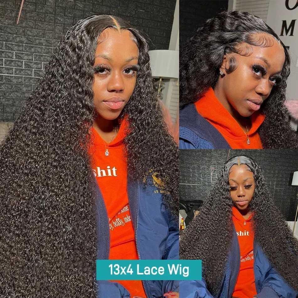 30 40 inch curly wig human hair wigs hd lace wig 13x6 lace frontal wig deep wave water wave cheap wigs on sale for women choiceT251111