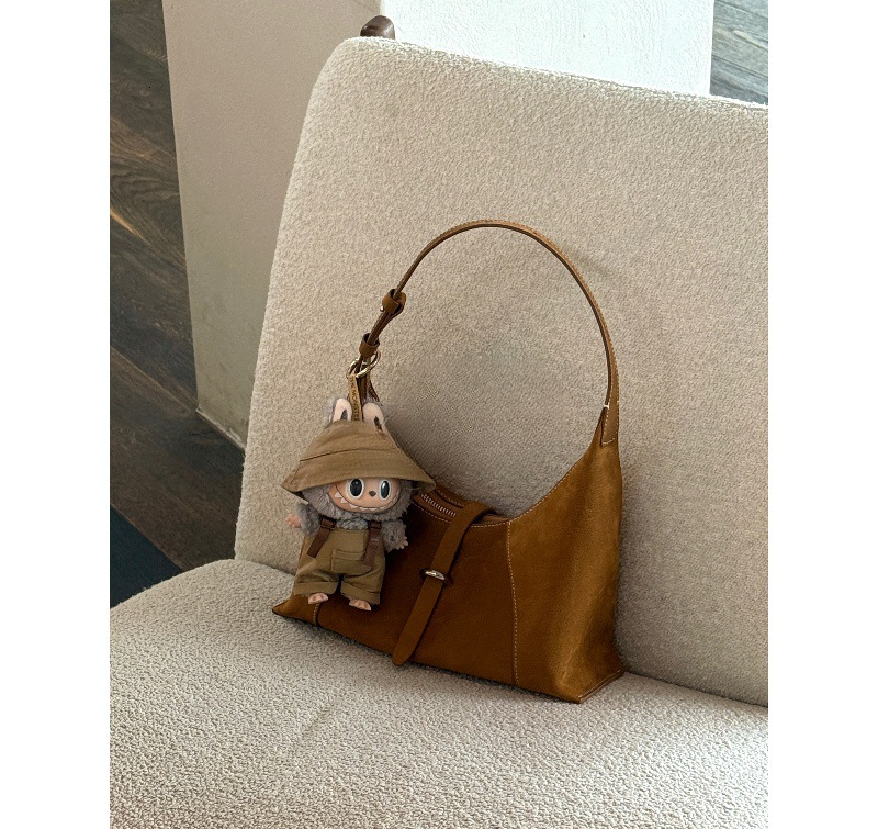 Hot selling recommendation light luxury handbag suede solid color winter new item underarm single shoulder designer bag women's crossbody bag