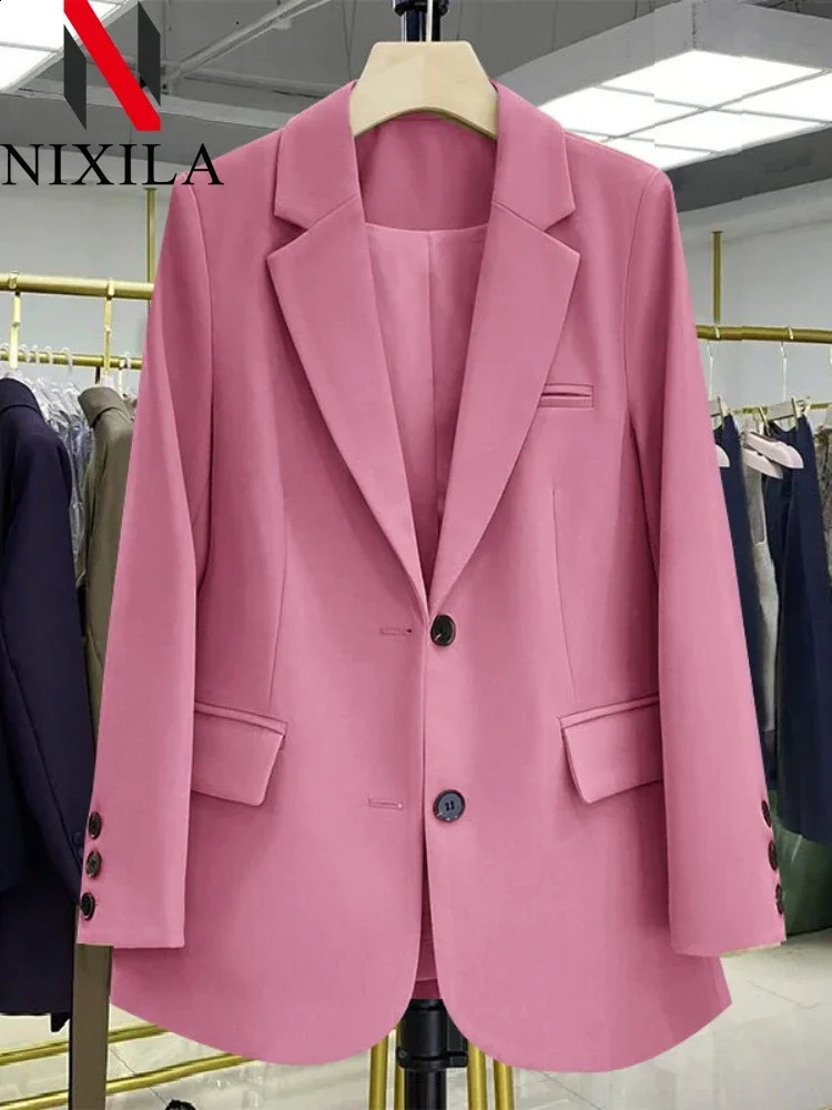 Spring and Autumn Elegant Womens Jacket Korean Casual Fashion Splicing Office Clothing 250407