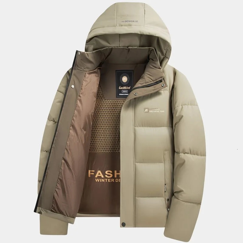 Autumn and Winter Fashion Trend Thick Warm Hooded Cotton-Padded Jacket Mens Casual Loose Comfortable Plus Size Coat 251105