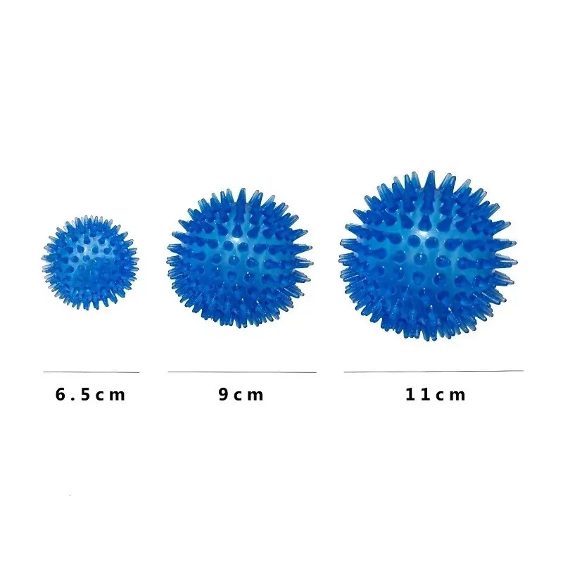Pet Dog Toys Cat Puppy Sounding Toy Polka Squeaky Tooth Cleaning Ball TPR Training Teeth Chewing Thorn Balls Accessories 251110