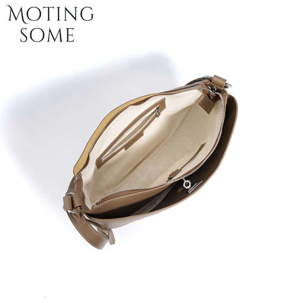 Motingsome 2025 New Designer Uy Hobos Bags Woman High Quality Natural Cow Genuine Leather Handbag Fashion Underarm Purses