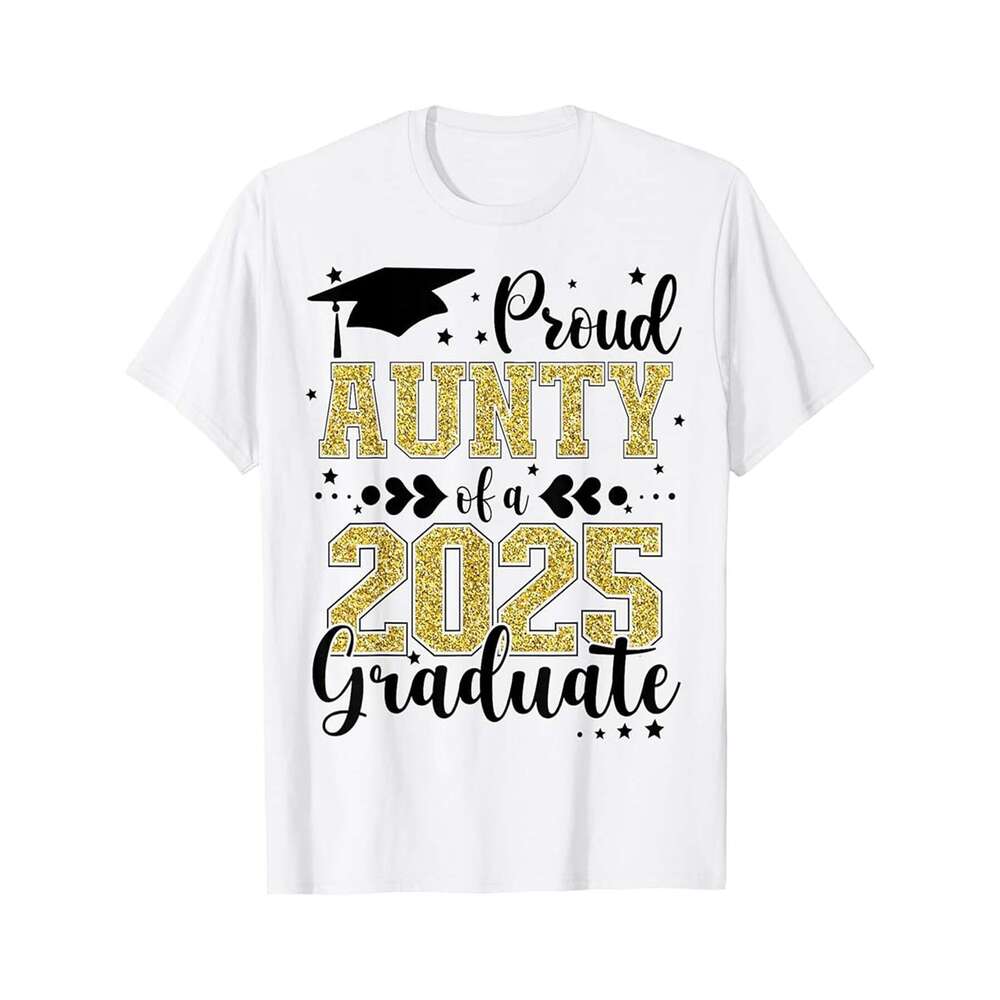 Designer T shirt Proud Father Of A Class Of 2025 Graduate Senior Graduation - 220g T shits