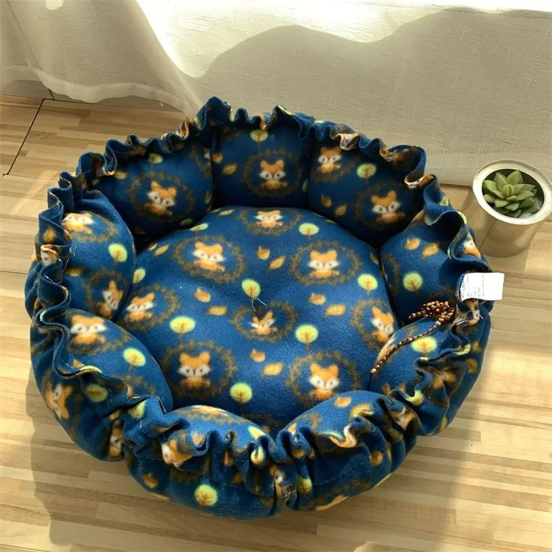 Creative Soft Warm Nest DualUse Pet Cushion For Cats Puppies Adjustable Bed Supplies Drawstring 251110