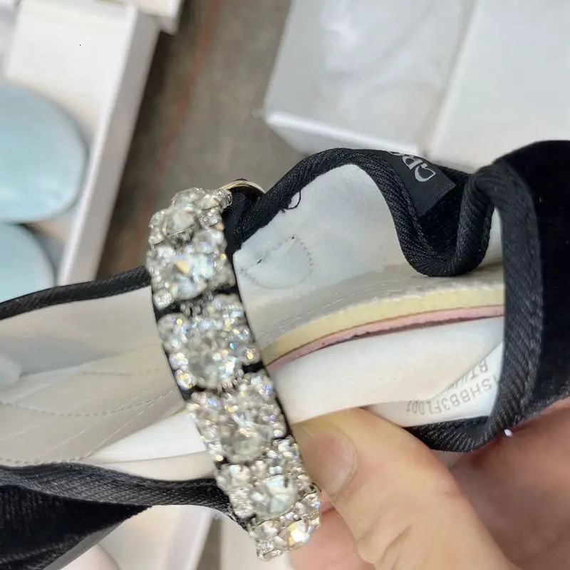 Velvet Rhinestone Ballet Flats Shoes Women Shiny Crystal Elegant Mary Janes Shoes Ladies Casual Streetwear Daily Soft Loafers 251110