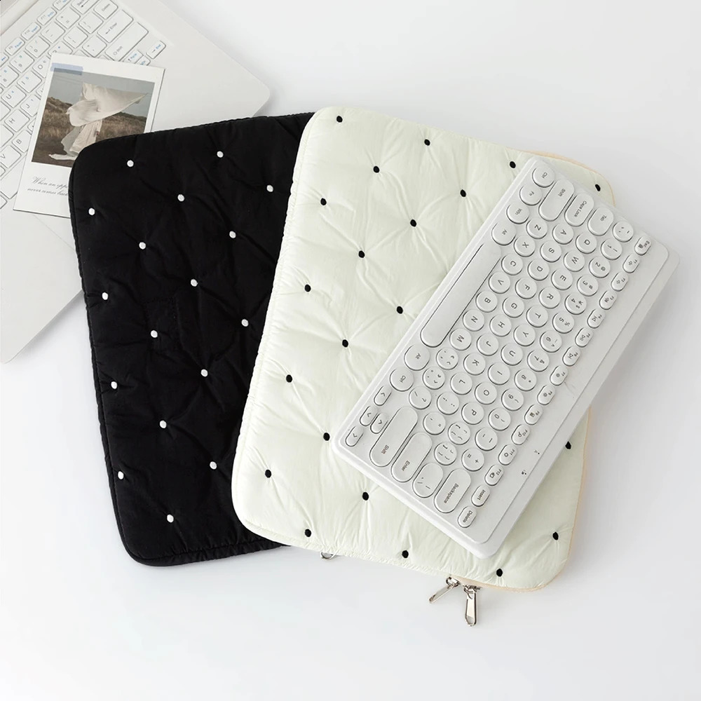 Laptop bag for air 13 case 13-14 Inch puffy notebook pouch 15-16Inch Cute laptop sleeve 9-11 Inch Tablet Sleeve girl bag 250407