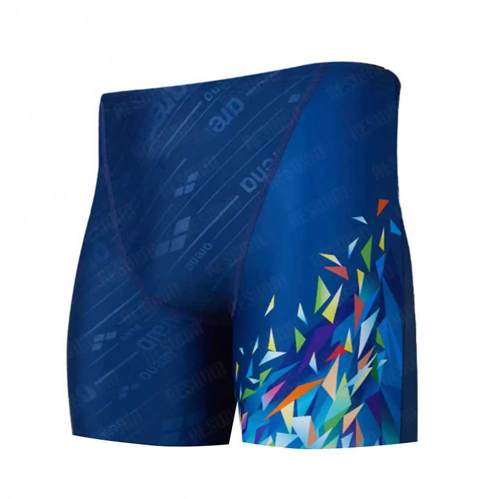 Summer Mens Swimming Jammer Endurance Exercise Training Swimsuit Shorts Swimming Trunk Swimsuit Jammer Tight Surfing Beach ShortsW250410