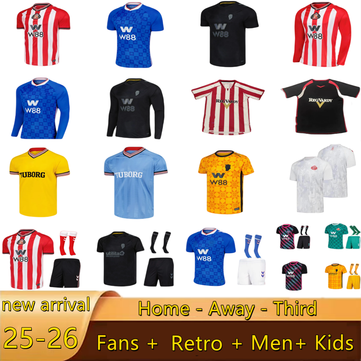 SUNDERLAND 25 26 Soccer Jerseys X H A K A ISIDOR PRITCHARD MAYENDA E. LE FERIGG HUME PATTERSON 2025 2026 Long Football Shirt ROBERTS SIMMS STEWART BALLARD SADIKI Kids Kit