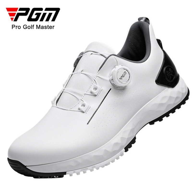 PGM Mens Golf Shoes Sneakers Comfortable Cushioning Knob Lace Waterproof and Anti Slip Height Increase XZ408 251023ww
