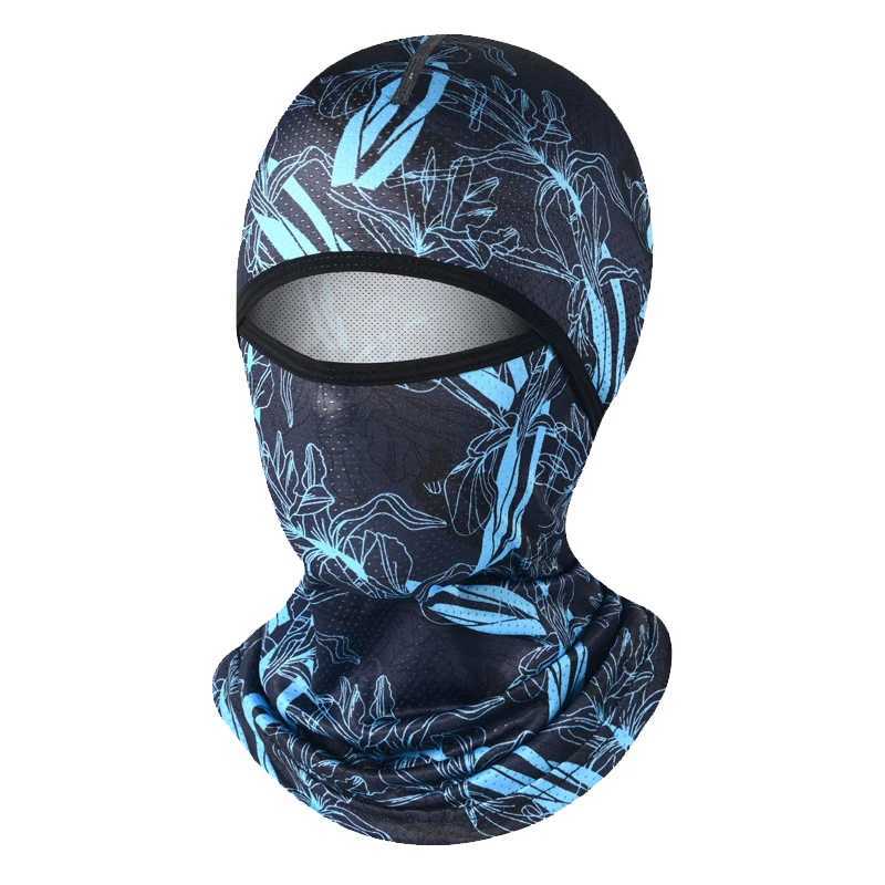 Summer Cool Balaclava Ice Silk Motorcycle Neck Cycling Helmet Full Face Hood Sun Anti-UV Protection Sports Face Cover Hat S251110