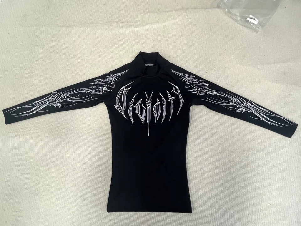 BreatheDivinity Compression Long Sleeve Top 2025 Womens Fitness Simulation Neck Black High Tension 250411