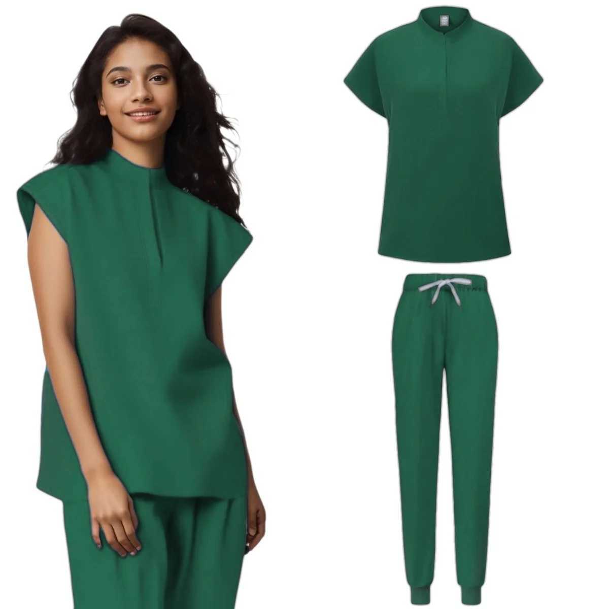 Womens medical uniforms washer sets hospital surgical gowns short slip tops underwear nursing accessories doctors clothing X250410