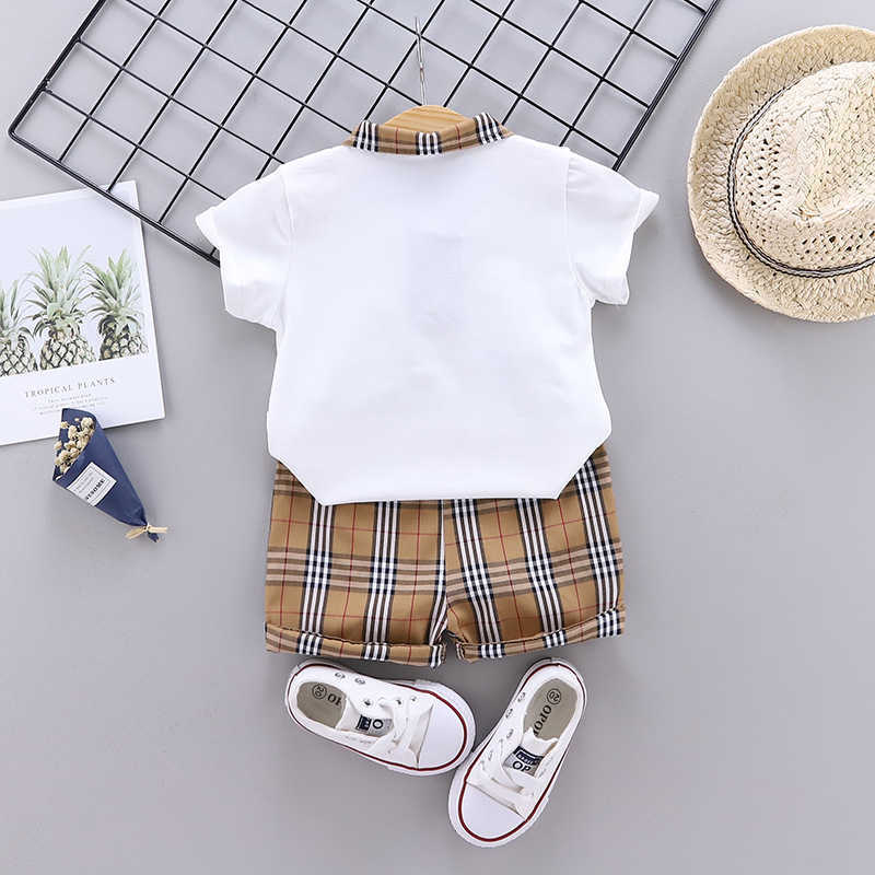 Children's Wear Summer New Children's Wear Summer Boys And Girls Baby Baby Set Short-sleeved Two-piece Set Y250411