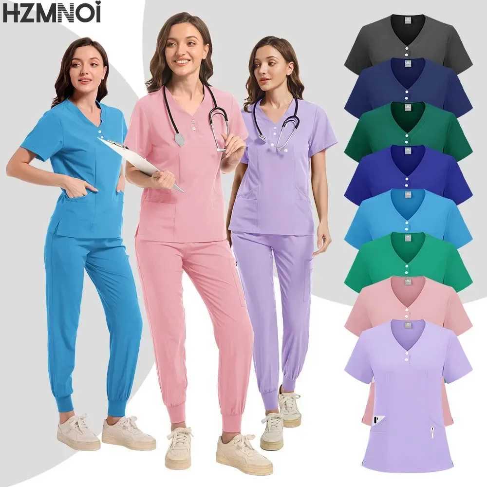 Surgical Uniforms Scrubs Sets Medical Nurse Uniforms for Women Full Surgical Uniform Man Beauty Sn Workwear Clinical Scrubs X250410