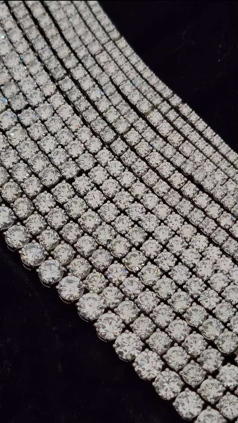 Lab Grown Diamond Tennis Bracelet in 14k White Gold Tennis Bracelet for Women Gifts for Her