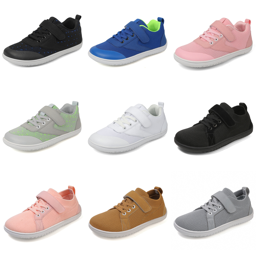 New Children Walking Shoes Kids Lighten Breathable Wide Palm Sneakers Multi Functional Non Slip Boys Girls Barefoot Casual Sneakers Size 25 - 37 K0247