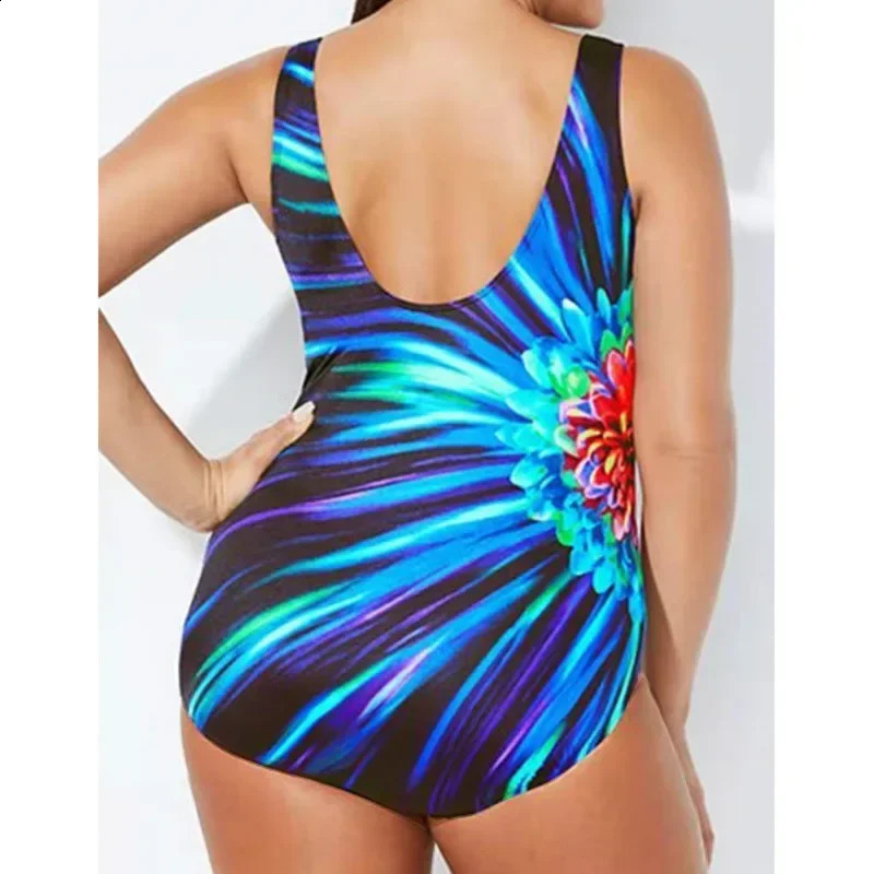 Plus Size Swimwear Large One Piece Swimsuit Women Sexy Striped Bikini Bodysuit Female Bathing Suit Summer Pool Beach Wear 5XL 250410