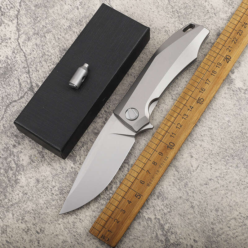 New M390 Steel Blade Titanium Alloy Handle High Hardness Sharp Folding Outdoor Camping EDC Survival Fruit Knife