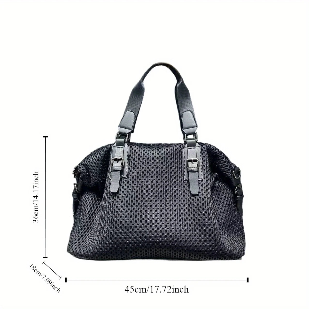 Womens travel bag simple leisure vacation large waterproof nylon mesh shoulder messenger 251110
