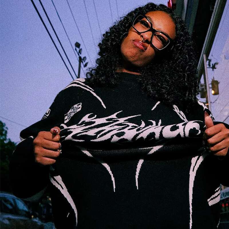Men Winter Sweater Coat Knitwear Oversized Goth Long Sleeve Tops Korean Fashion Streetwear Y2k Haruku Pullover Jumper Clothing