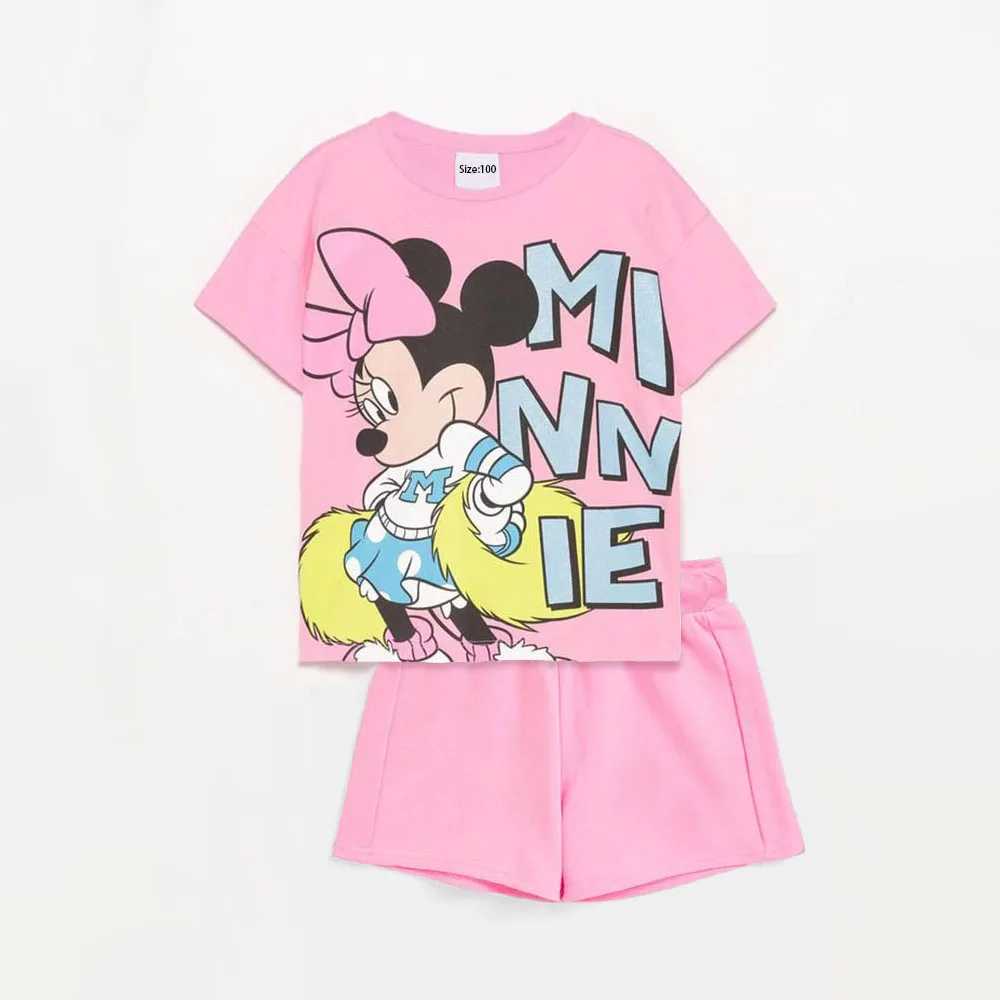 2 Summer Preschool Girls Clothing Set 1-6 Baby Girls Casual T-shirt+Shorts Childrens Girls Clothing Baby Holiday ClothingXJ250410