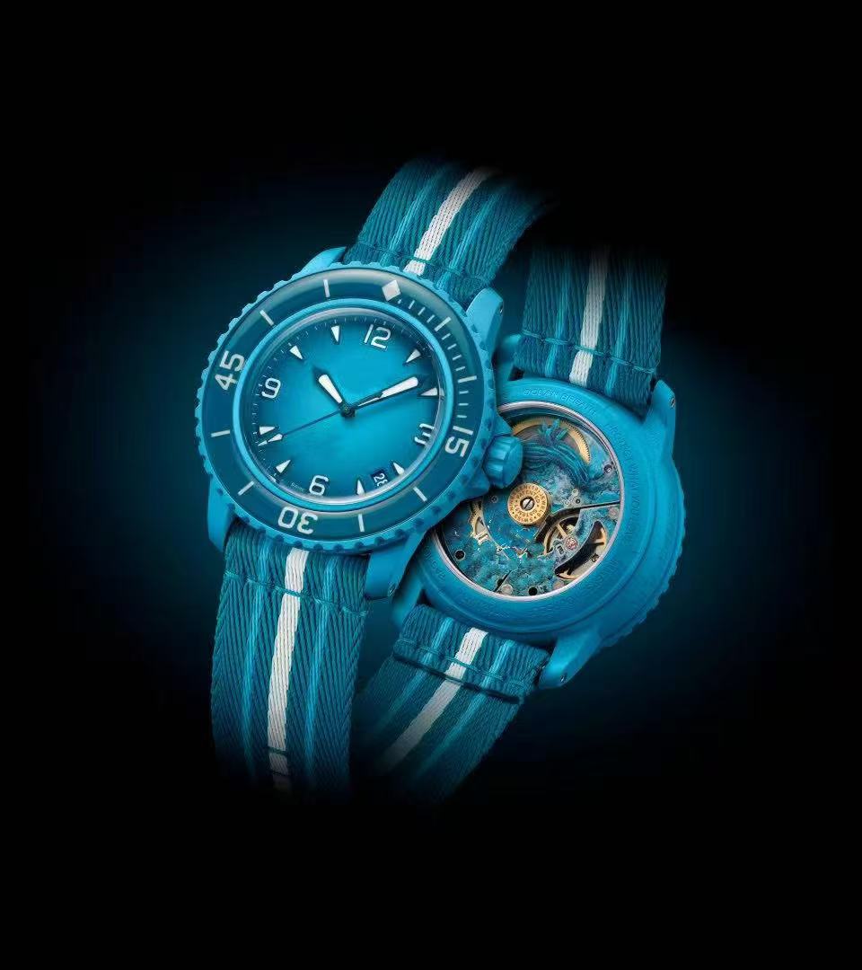 2025 New Sports Automatic Mechanical Men's Watches Bio Ceramic BP United Five Oceans Watch Transparent Back Luminous World Time Mens Quartz Watch