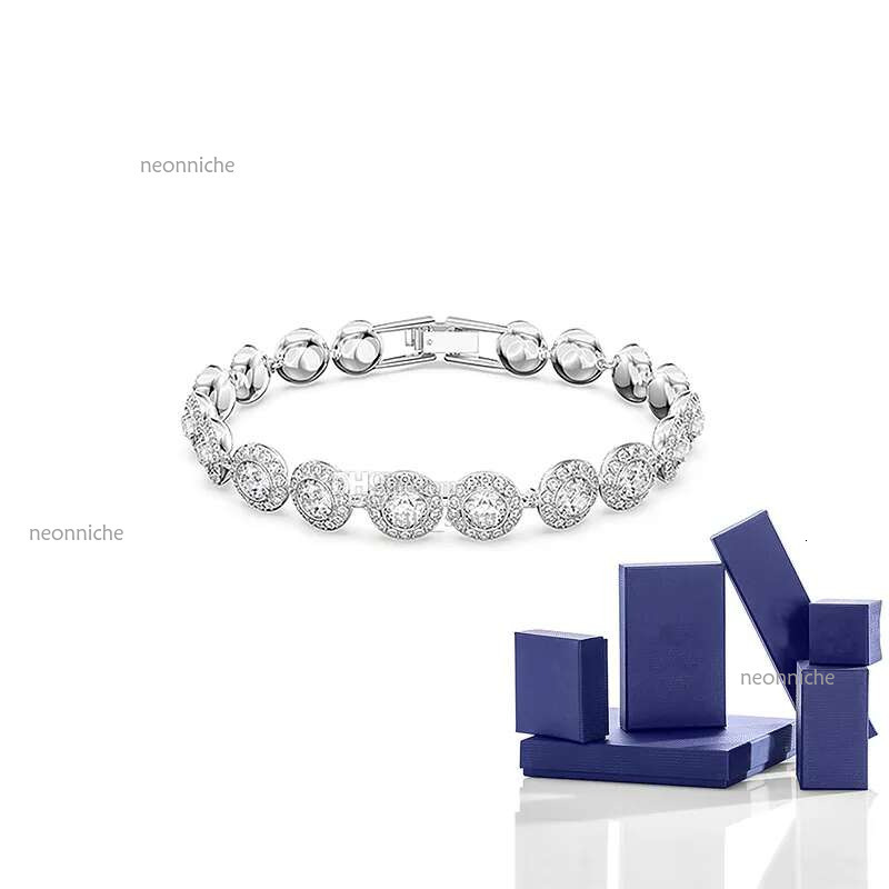 classic tennis bracelet for women plated sier gold necklace navy blue Austria crystal dia bracelets designer jewelry woman men gift