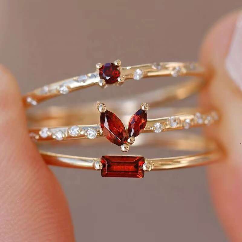 Wholesale 925 Sterling Silver Gold Plated Jewelry Custom Moissanite Wedding Gemstone Crystal Rose Quartz Fine Ring for Women