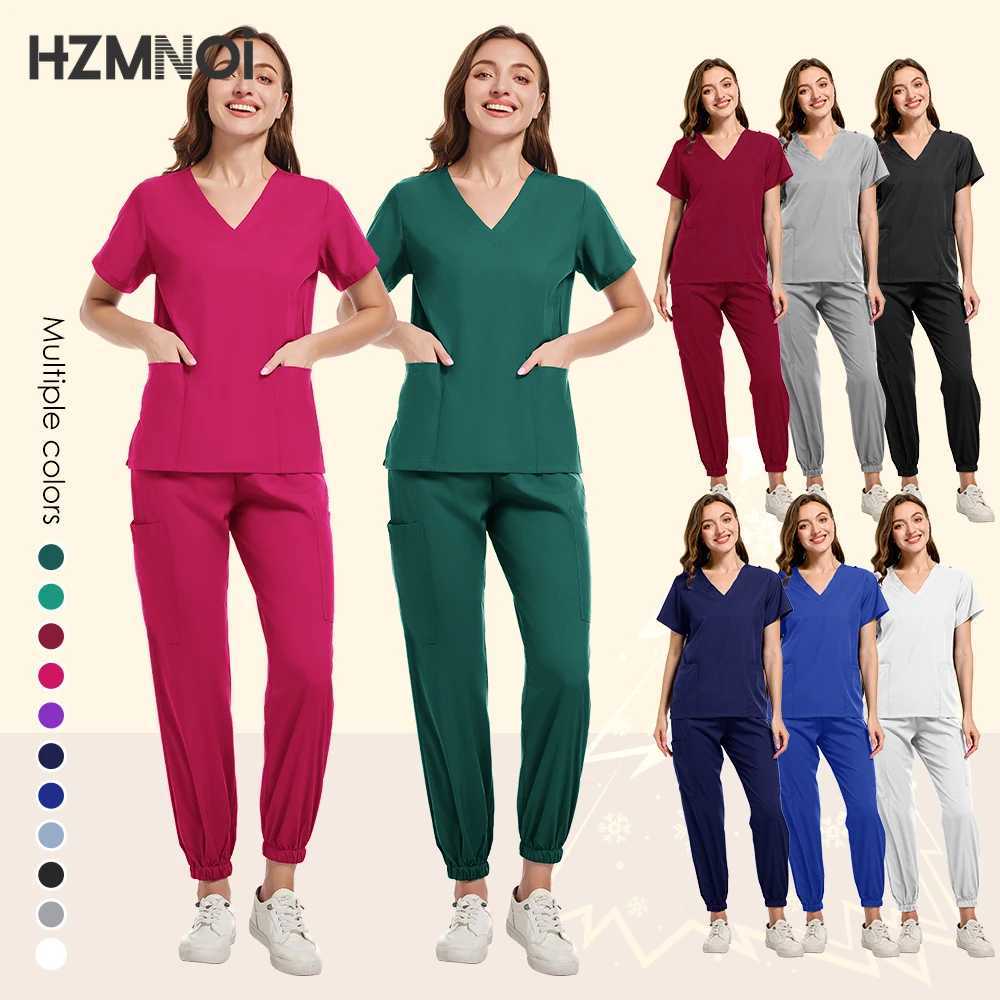 Scrub Uniform Women Suit Hospital Doctor Working Clothes Medical Surgical Multicolor Workwear Unisex Nurse Accessories X250410