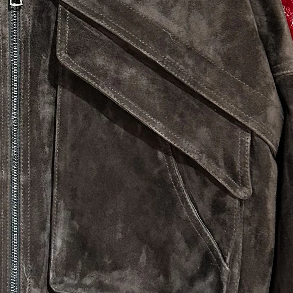 Chocolate Suede Leather Jacket Women Sheepskin Leather Coat Spring style Jacket 251106