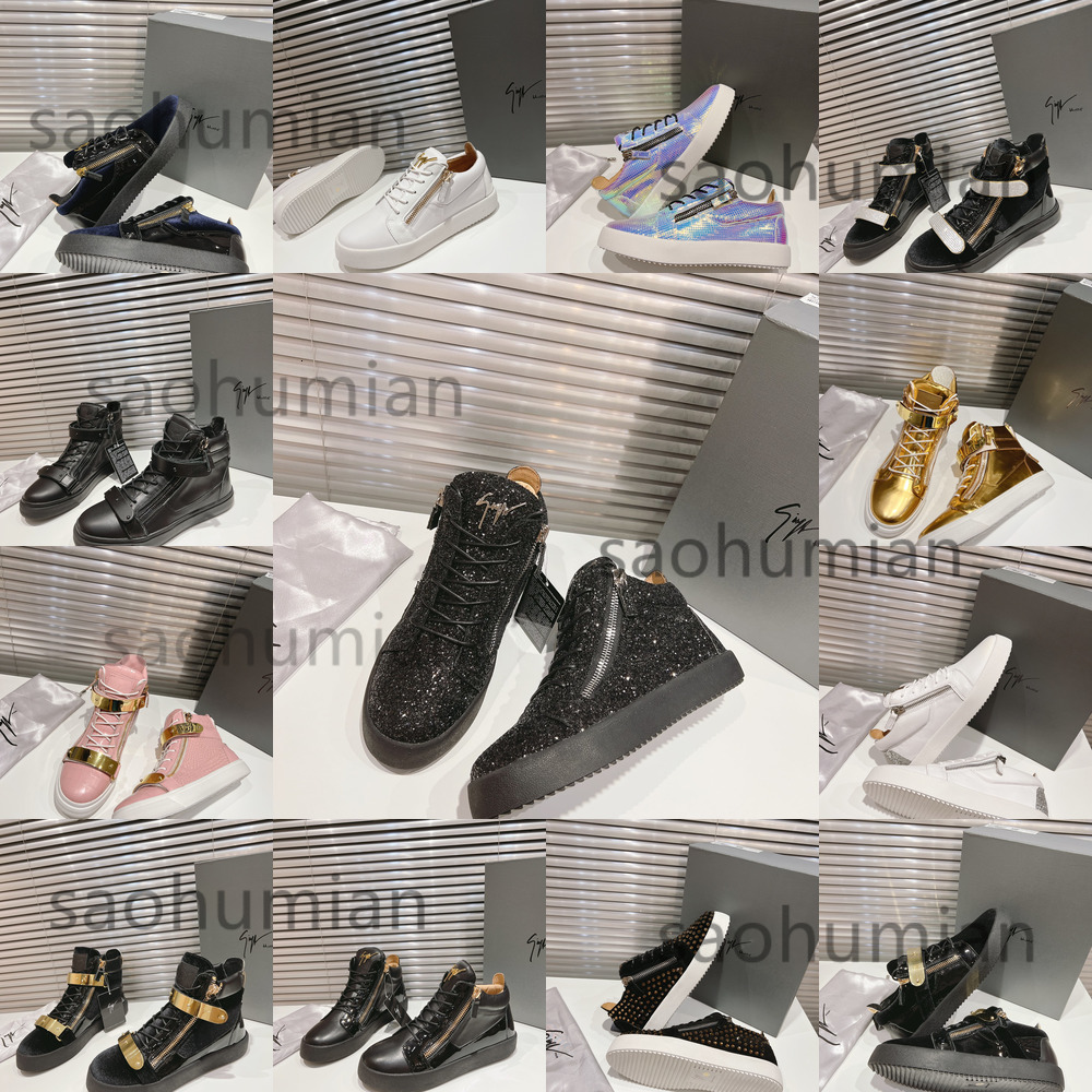 Giuseppe zenotti Zanottiism zanotiism giussepe sneakers shoes Designer Woman Coby Deluxe matching man Frankie leather Lowtop womens Luxury trainer white Can MV26