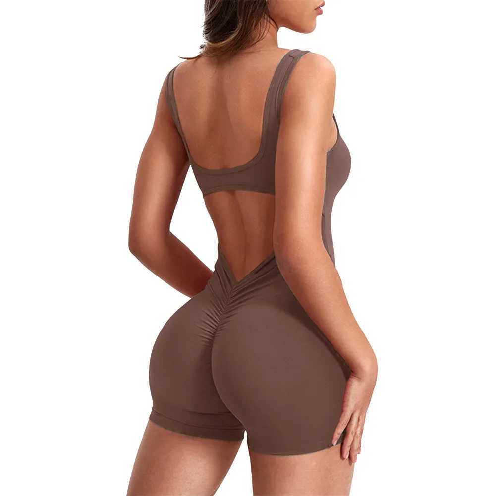 Stretch bodysuits gym clothes seamless push up sportswear jumpsuit sportswear sportswearW250411