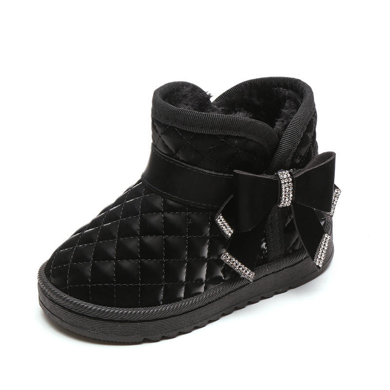 Kids Snow Boots Girls Cotton Shoes Winter Plush Warm Non-slip Children Kidszworld Baby Infant Girls Ankle Boots Girl Toddler Shoes Size 19 - 36 K0217