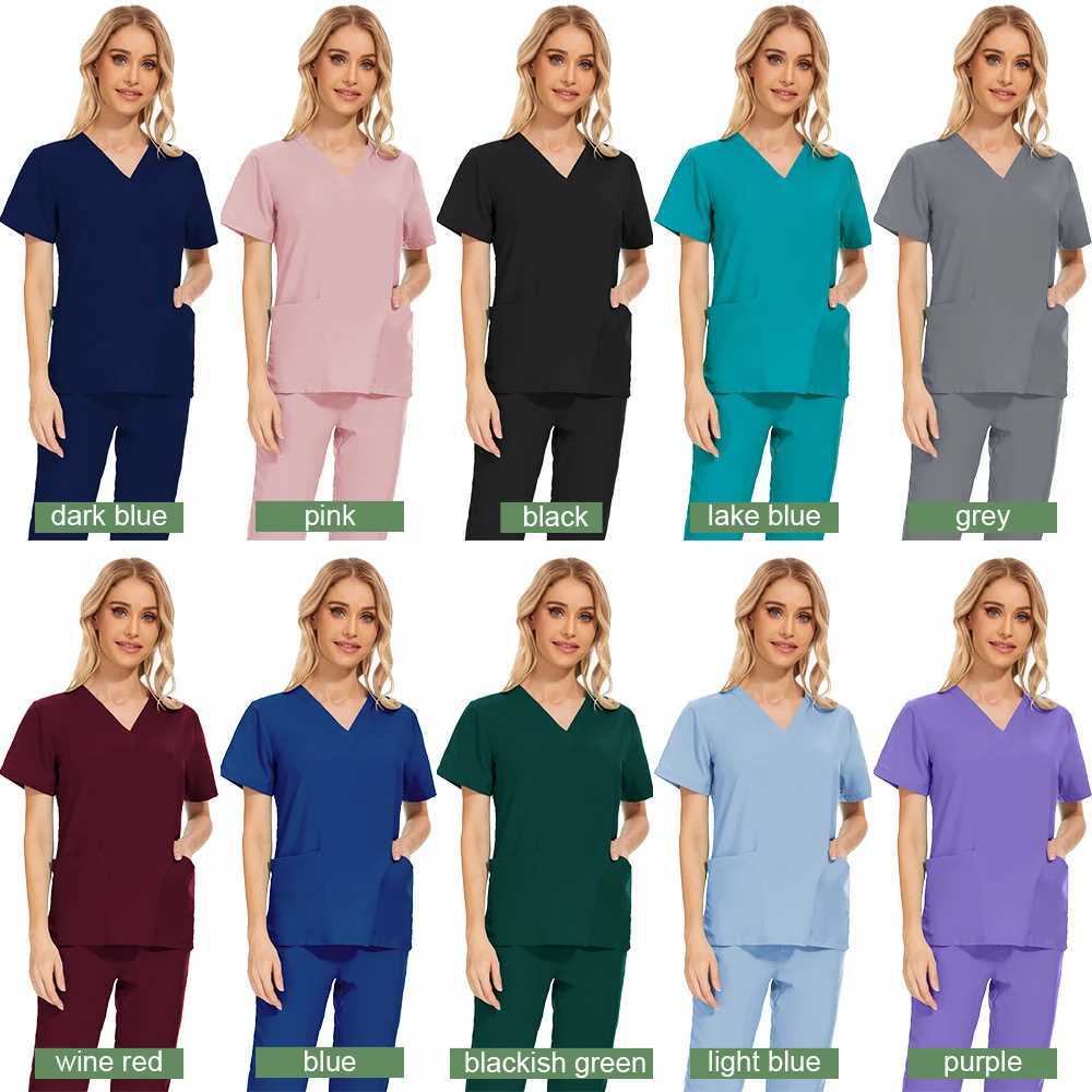 Customized printing breathable neutral medical uniform lightweight nurse washer set surgical beauty Sn Spa pet workwear X250410