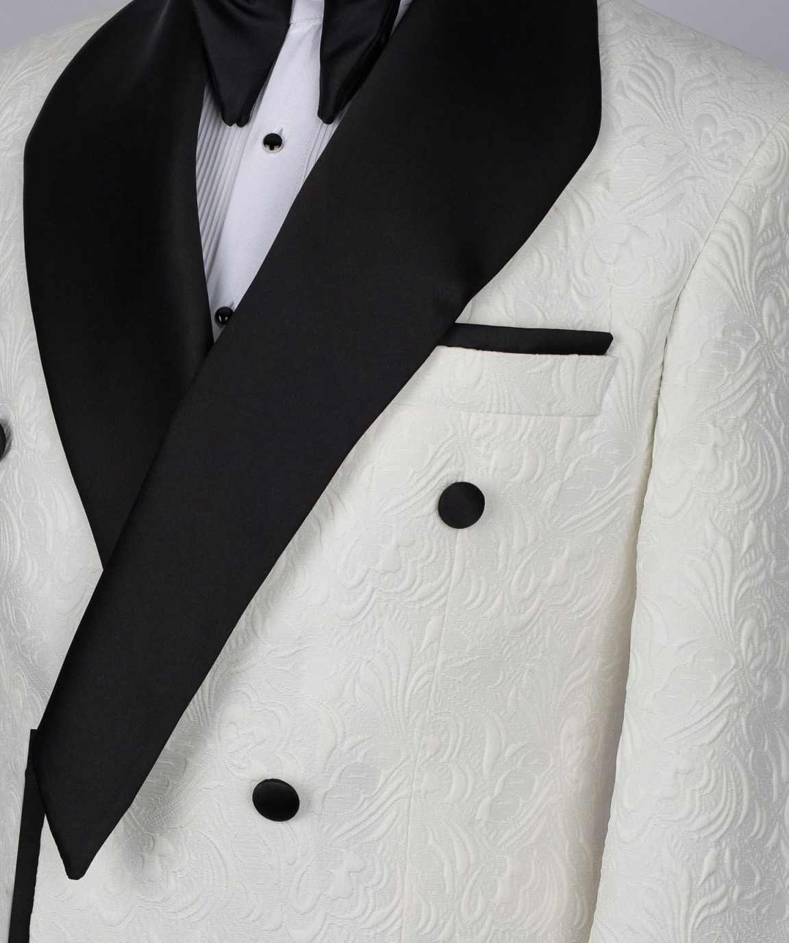 Fashion Show Wedding Men Suit Jacquard 2-PCS Coat Pants Party Suit Tailor-Made Groom Wear Groomsman Formal Occasions Plus Size Customized M251631