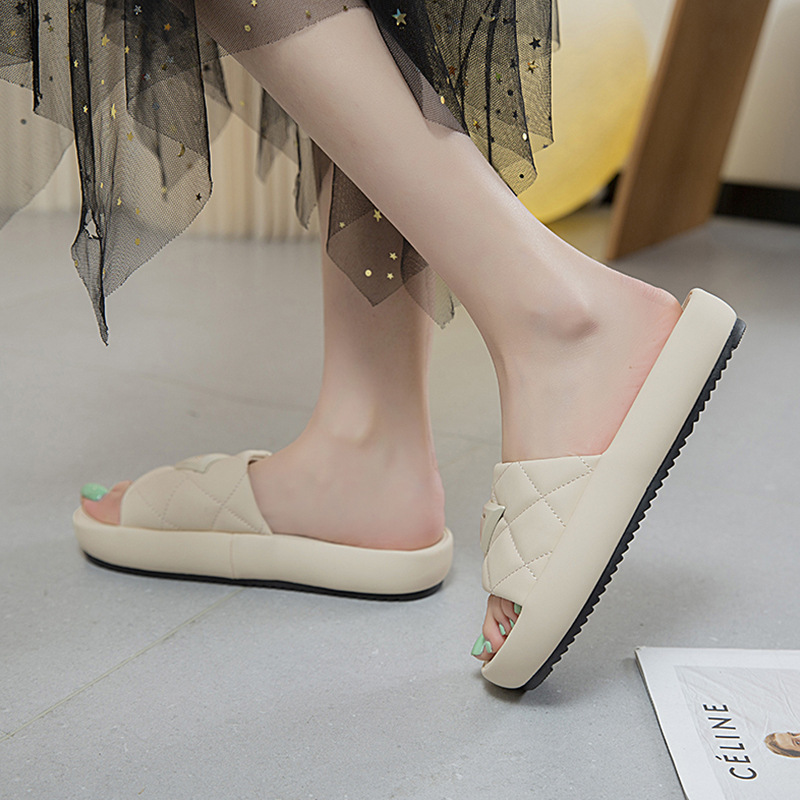 Free shipping designer slippers women black beige khaki comfortable breathable wear-resisting indoor sandals