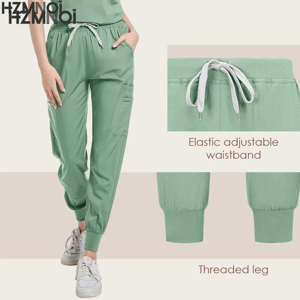 New Unisex Medical Uniforms for V-neck Nurse Scurbs Set Women Hospital Doctor Workwear Oral Dental Surgery Medical Uniforms X2504101