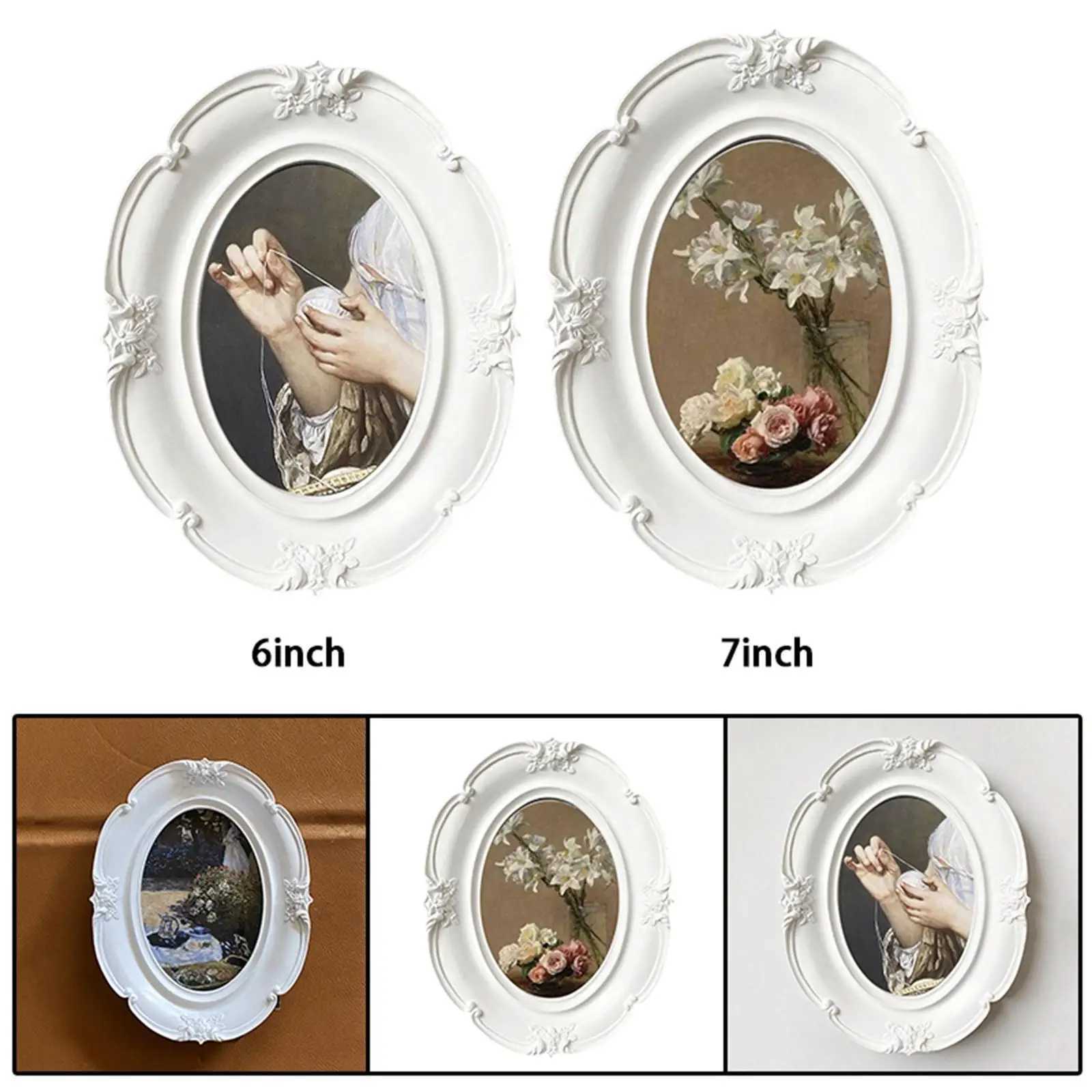 Luxury Antique Photo Deluxe Floral design Arts Holder Picture Frames for Desktop Office Home L251110 H260306